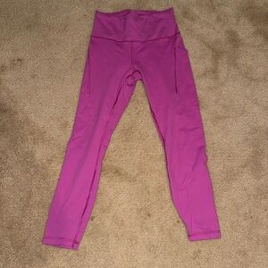 NWOT LULULEMON WUNDER TRAIN HR W/POCKETS 25” SIZE 8